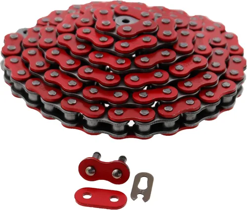Vista 6 de 2004-2008 compatible con Yamaha YFZ450 YFZ 450 Cadena roja y piñón negro 15/38 100L