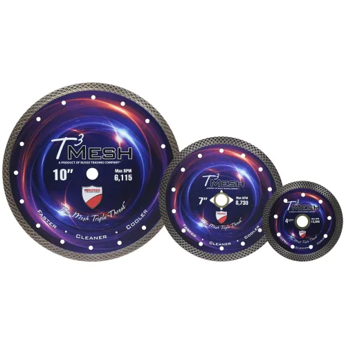 Vista 2 de Russo Trading Company Cuchillas de diamante de malla T3 (4 1/2")