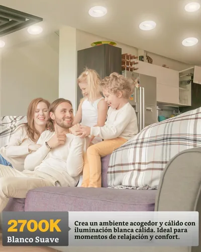 Vista 4 de Sunco - Luz empotrable LED cardán de 6 pulgadas, ángulo ajustable, 12 W =