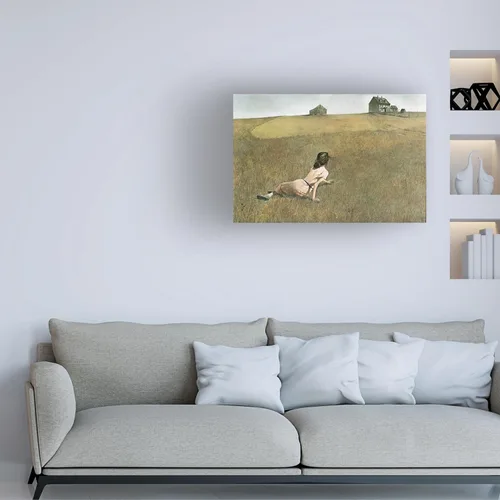 Vista 3 de Christina's World por Andrew Wyeth, lienzo para pared, 16 x 24 pulgadas
