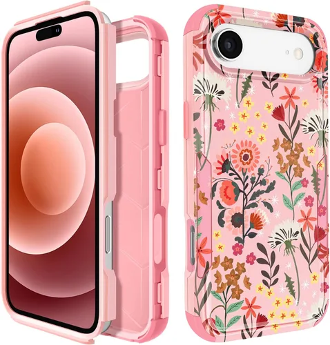 Vista 146 de Funda para iPhone SE 2020/2022/3ª generación, para iPhone 8/7, funda protectora resistente con diseño de flor linda para mujeres, hombres, niñas