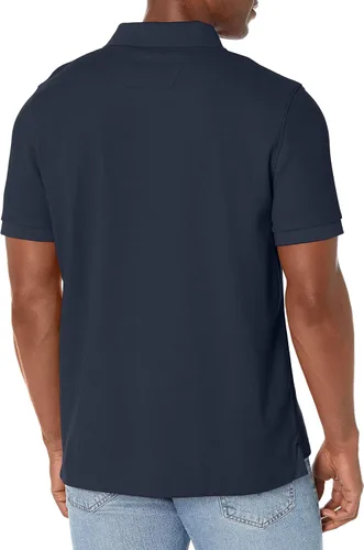 Vista 3 de Nautica playera polo clásica de mangas cortas, color sólido, para hombre