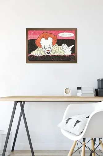 Vista 6 de Trends International IT - Póster de pared con texto en inglés "Let's Versión con marco de bronce