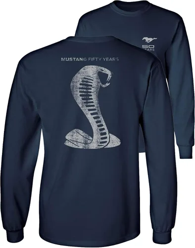 Vista 5 de Mustang 50 Years Ford 50 Gray Snake Camiseta de manga larga F & B