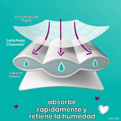 Vista 4 de Pampers Baby Dry - Pañales desechables para bebé