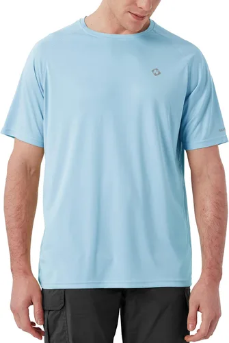 Vista 3 de NAVISKIN Camisas de protección contra erupciones para hombre, camisetas de natación FPU 50+ con protección solar ultravioleta, camisas de manga