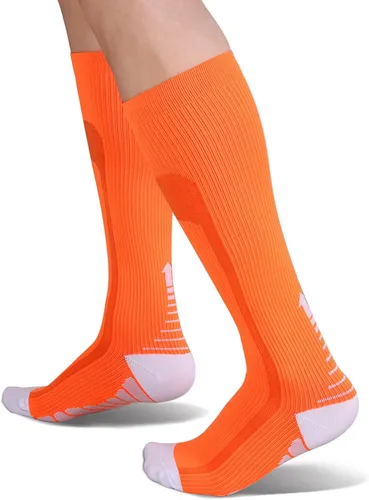 Vista 2 de Dirk41 Calcetines de compresión para hombre Calcetines de compresión para correr y compresión para mujer, calcetines de moda para ciclismo al aire