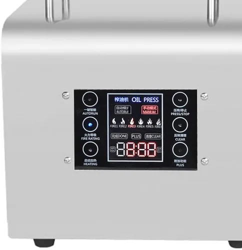 Vista 2 de YUEWO Máquina automática de prensa de aceite, extractor de prensa de aceite, expulsor de aceite para lino, maní, cáñamo, semillas de perilla