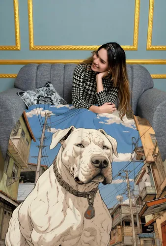 Vista 5 de Dogo Argentino Blanket Gifts Light Blanket Small Blanket 30" x 40" Bn14774
