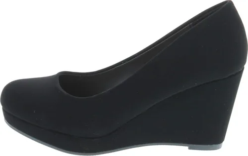 Vista 2 de Mark Mary Jane - Zapatos cómodos de tacón de cuña para mujer, con correa de oficina, con correa