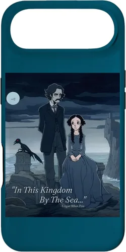 Vista 27 de Funda estética gótica para iPhone 12/12 Pro Edgar Allan Poe y Annabel Lee
