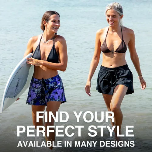 Vista 6 de Kanu Surf - Pantalón corto ajustado Darren para mujer, FPS 50+ para natación activa y ejercicio