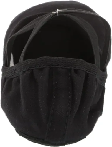 Vista 3 de Bloch Dance Performa - Zapatillas de ballet con suela dividida de lona elástica para mujer Negro