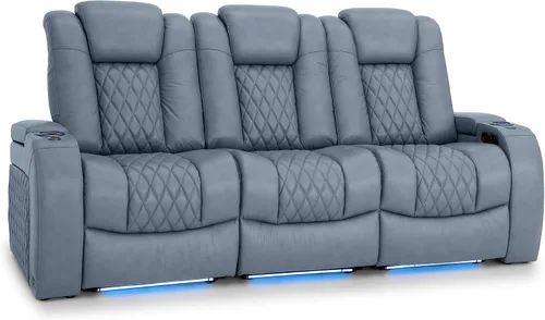 Vista 49 de Seatcraft Asiento de cine en casa Diamante Marrón Reclinable Individual