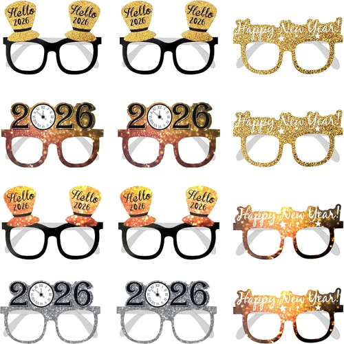 Vista 10 de KatchOn, Gafas de graduación azules 2026 – Paquete de 12 Gafas de graduación azules para decoraciones de graduación 2026 Clase de 2026