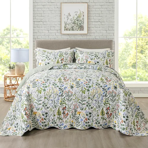 Vista 9 de Travan Juegos de Edredón de 2 Piezas Twin con Sham, Ropa de Cama de Gran Tamaño, Colcha Reversible, Juego de Cubrecama Suave, Tamaño Twin