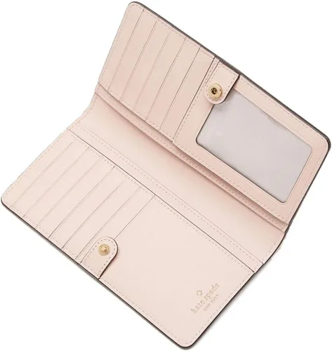 Vista 2 de Kate Spade - Cartera para mujer, diseño de Madison, grande, delgada y plegable, rosado (Conch Pink)
