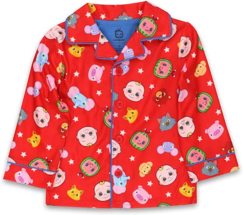 Vista 5 de CoComelon Conjunto de pijama de franela para niños y niñas pequeñas