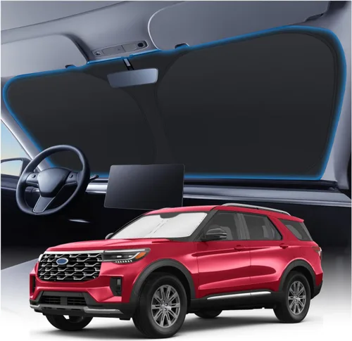 Vista 185 de KUST Parasol para parabrisas para BMW X1 F48 2016, 2017, 2018, 2019, 2020, 2021, 2022, accesorios de ajuste personalizado, parasol plegable