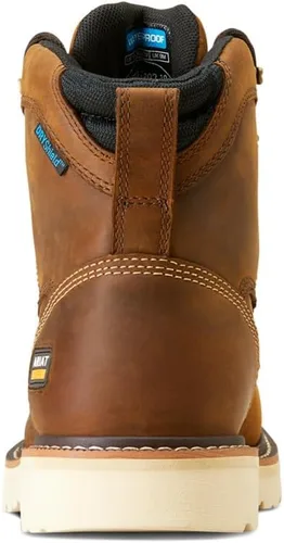 Vista 4 de Ariat Botas de trabajo impermeables para hombre Rebar Lift 6" Marrón desteñido
