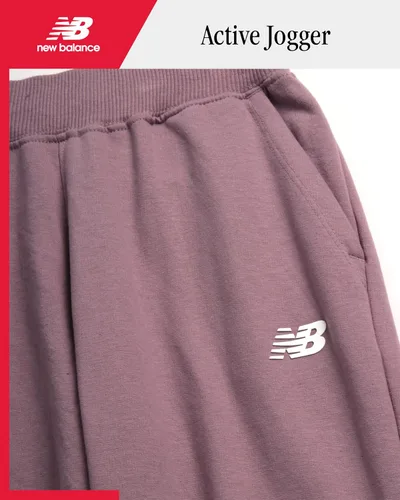 Vista 15 de New Balance Pantalones deportivos para niña, forro polar de mezcla de algodón suave con cordón y bolsillos (tallas 8-16)