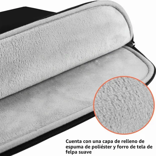 Vista 3 de Funda para laptop de 13.3 pulgadas, cubierta protectora para laptop, bolsa de transporte para tableta compatible con MacBook Air/MacBook Pro