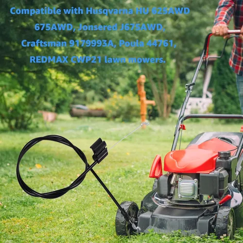 Vista 7 de 583547901 532440385 420941 Componente de repuesto de cable de control de área de cortadora de césped, compatible con cortacésped Husqvarna HU 625AWD