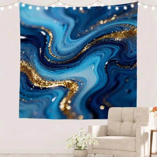 Vista 48 de Batmerry Abstract Repeat Polyester Tapestry, Tiled Directional Lightweight Wall Hanging High-Definition Print Backdrop For Dorm Room Bedroom Living