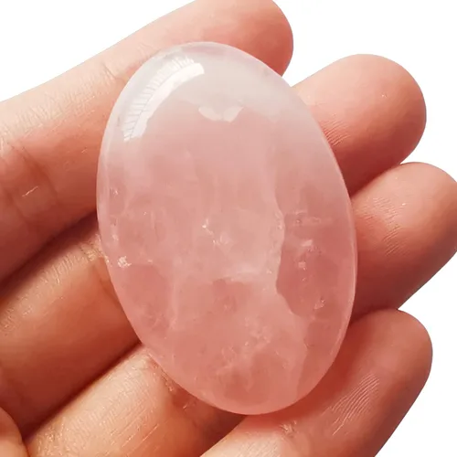 Vista 16 de Piedra de sangre africana, mini bolsillo ovalado de palma curativa, cristal curativo, spa, piedra energética, cristales y piedras curativas