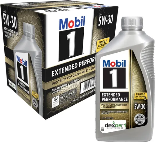 Vista 10 de Mobil 1 aceite de motor sintético completo de rendimiento extendido 0W-20, 1 cuarto de galón (paquete de 6)