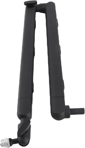 Vista 6 de Brazo de micrófono de perfil bajo, soporte de micrófono de metal ajustable con abrazadera de escritorio, articulación de 360° y gestión de cables