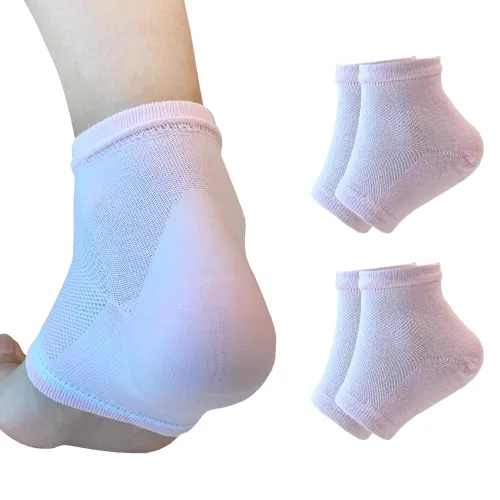 Vista 20 de Calcetines hidratantes de talón de gel para reparar el talón seco y agrietado, suaviza, calma y revitaliza tus pies, para hombres y mujeres