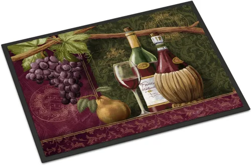 Vista 19 de Caroline's Treasures PTW2009MAT - Felpudo de calabaza y hojas de otoño, 18 x 27 pulgadas, tapete para puerta delantera, interior y exterior