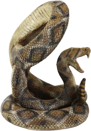 Vista 5 de Ebros Gift Rústico occidental en espiral Diamondback serpiente de cascabel doble titular de botellas de vino 8.5 pulgadas H Figurine Wild West