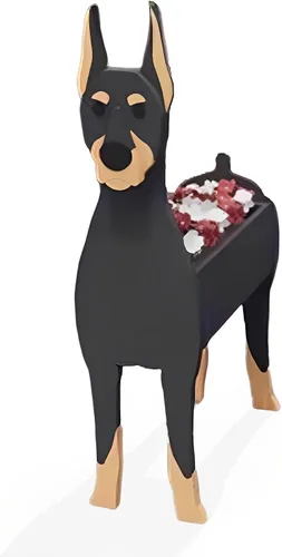 Vista 47 de Macetero de flores para perros, regalos para mujeres, bonitas macetas de PVC para perros, macetas para interiores y exteriores, maceta de jardín