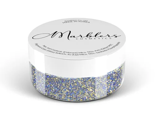 Vista 89 de MARBLERS Polvo de mica natural grueso [perla azul acero] 0.11 onzas (0.11 oz) altamente pigmentado no tóxico, vegano, libre de crueldad animal