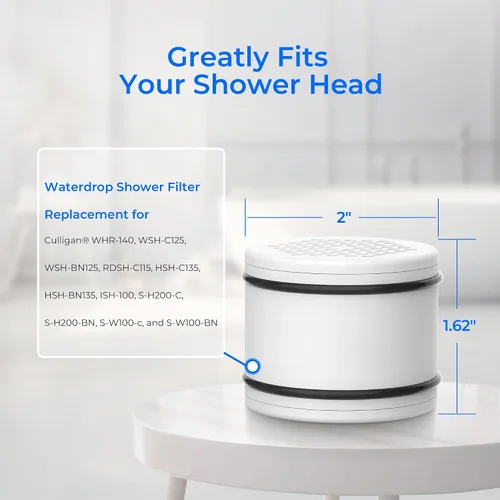 Vista 2 de Waterdrop Filtro de ducha WHR-140, repuesto para Culligan® WHR-140