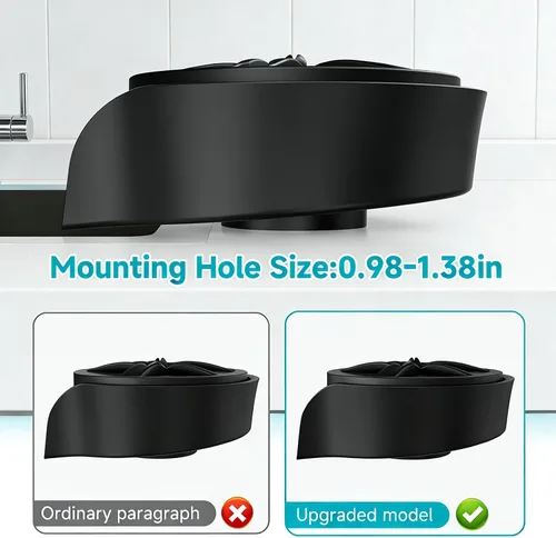 Vista 4 de Enjuagadora de vidrio para fregadero de cocina, accesorio para fregadero, enjuague de tazas para fregadero de alta presión con rociador extraíble