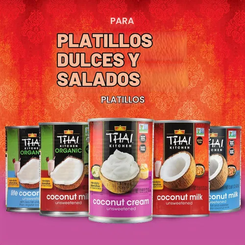 Vista 18 de Thai Kitchen crema de coco sin azúcar y sin gluten, 13.66 onzas líquidas