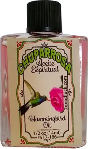 Vista 2 de Colibrí, Aceite Espiritual con 1 Dram Perfume Set para Magia y Rituales. Aceite Espiritual Chuparrosa para Rituales Y Magia.
