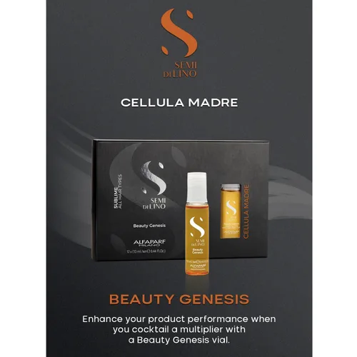 Vista 10 de ALFAPARF MILANO Semi di Lino Sublime Cellula Madre Beauty Genesis Viales