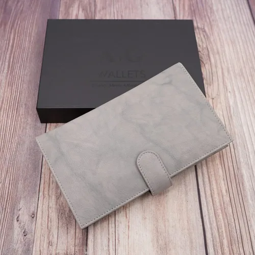 Vista 6 de Billetera larga plegable para hombre, talla única, RFID_GreySnapClose_Butter Touch, Cartera larga plegable