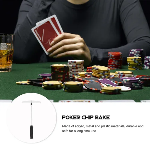 Vista 9 de ibasenice Rake telescópico de la viruta del póker que recoge la barra 27 pulgadas Metal plástico poker Chip colector para juegos y uso doméstico