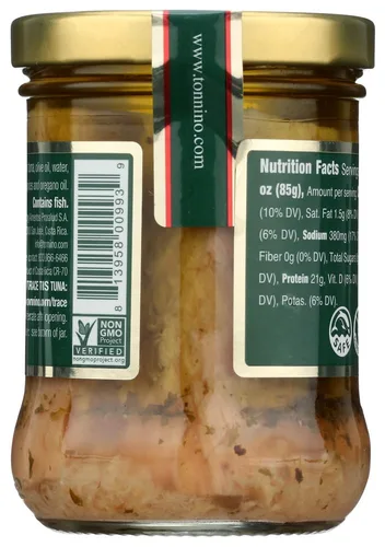 Vista 3 de Tonnino Filetes de atún en tarro con orégano, en aceite de oliva, 6.7 onzas (4 tarros)