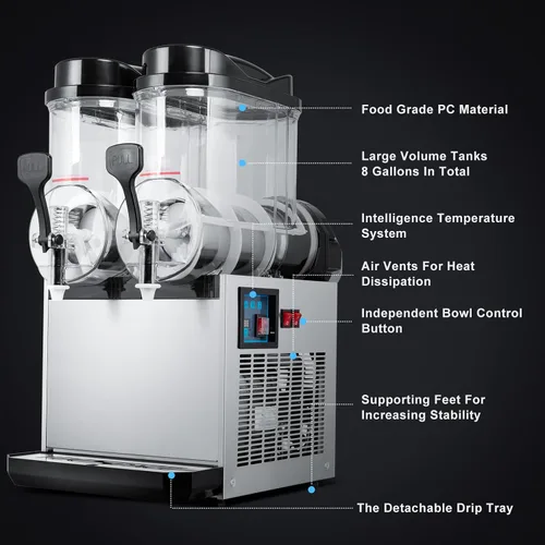 Vista 5 de TECSPACE Máquina comercial para hacer helados, máquina de helado suave, 5.3 a 7.4 galones por hora, panel LED de limpieza automática