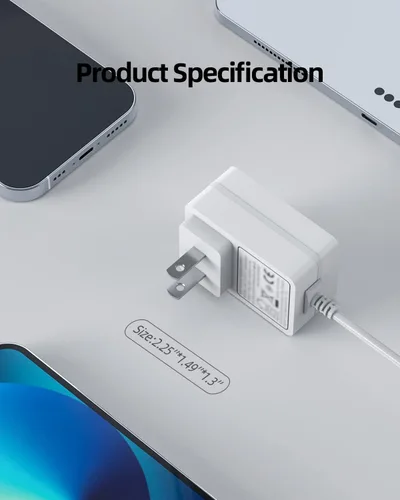 Vista 6 de Certificado UL - Cable de alimentación de 24 V apto para Young Living, Doterra, Innogear, Asakuki, Urpower, TaoTronics, VicTsing Difusor de aceite