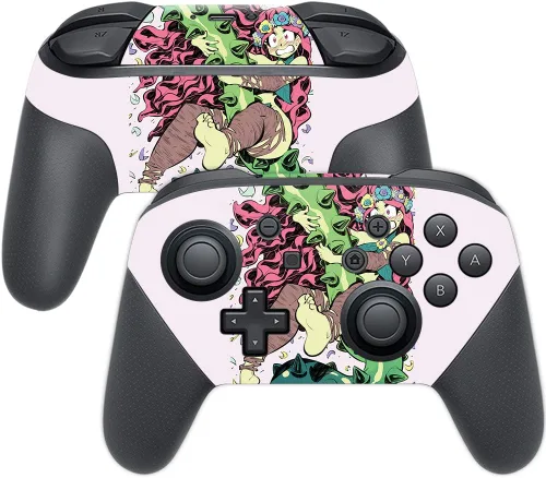 Vista 12 de MightySkins Skin compatible con Nintendo Switch Pro Controller - Alien Battle Funda protectora de vinilo duradera y única Fácil de aplicar