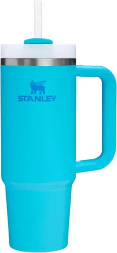 Vista 109 de STANLEY Quencher H2.0 Vaso Térmico con asa y pajilla, 64 onzas, tapa Flowstate de 3 posiciones, gran capacidad para viajes y deportes, vaso de acero