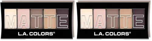 Vista 4 de Paleta de 5 sombras para ojos mate La Color, (Natural linen)