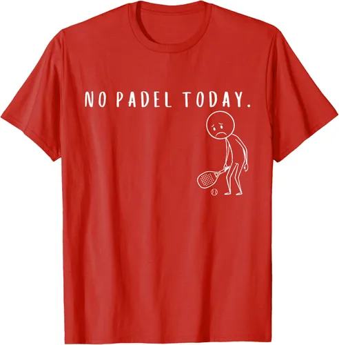Vista 78 de No Padel Today Funny Padel Stickman Padel Playera Jugador de Tenis